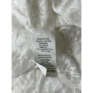 Mur Mur Anthropologie White Burnout Lace Yoke Button Front Top Sheer Size Small thumbnail 11
