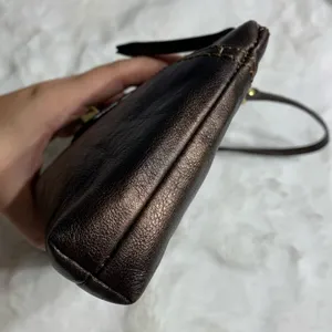 y2k COACH Bronze Turnlock Wristlet thumbnail 3