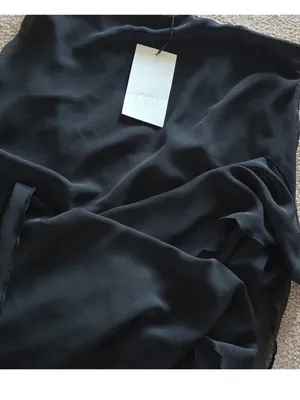 Zara Strapless Long Sheer Top Black - M thumbnail 6