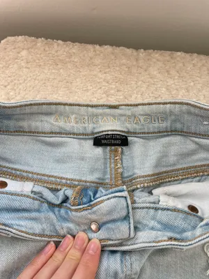 American Eagle Light Washed Jean Shorts thumbnail 4