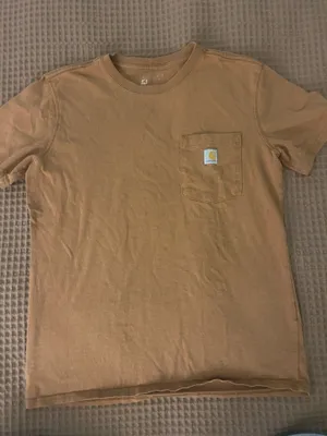 brown men’s carhartt t-shirt i’m a size M thumbnail 1