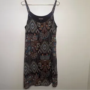 Shyanne Multicolor Floral Pattern‎ mini dress small country boho thumbnail 3
