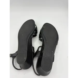 SAS patent leather black strapy semi wedge sandal women’s 9.5 thumbnail 4