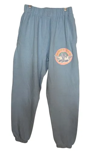 boys lie sz xs x-small sweatpants angel graphic baby blue pink thumbnail 1