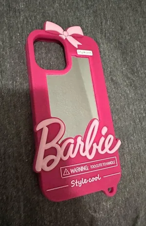 Case Barbie 3D Animation Cute Pink Phone with Make up Mirror iPhone 12 Pro Max thumbnail 1