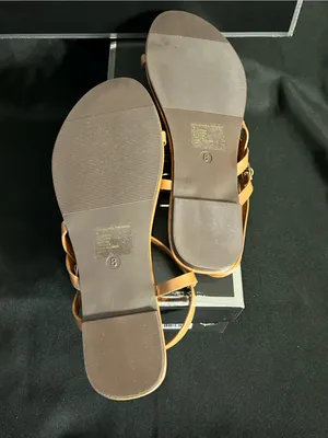 Madden Girl Treasuree Tan Paris Strappy Toe-Ring Sandals Women’s SZ 8 BNIB thumbnail 6