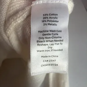 Talbots Sweater Ivory gold Women’s XL Fair Isle Nordic Pullover retro cabincore thumbnail 9