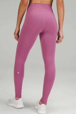 NWT Lululemon Wunder Train High Rise Tight 28” Leggings Velvet Dust Pink Size 14 thumbnail 1
