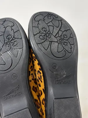 Dansko Olivia Calf Hair Leopard Loafer Size 39 or US 8.5/9 thumbnail 7