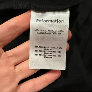 REFORMATION Harlyn Black Cut Out Short Sleeve Maxi Dress Small S NWOT thumbnail 7