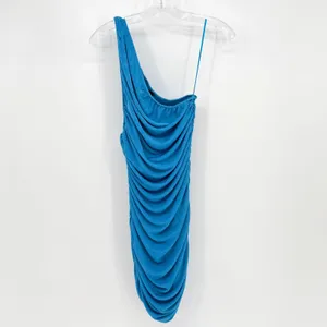 Lioness The Goddess Mini Dress Womens Medium‎ Blue Ruched Bodycon Clubwear Party thumbnail 4
