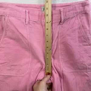 J. Crew Sz 4 Garment Dyed Foundry Pants Straight Leg Cotton Pink AP392 Woman's‎ thumbnail 12