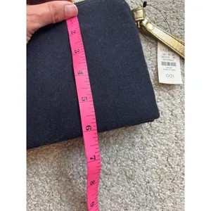 Talbots Wristlet One‎ Size Navy Christmas Tree Embroidered Holiday Clutch NWT thumbnail 7