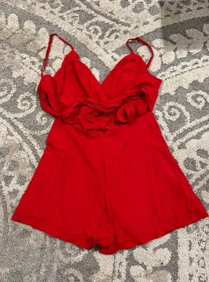 Lulus Red Romper thumbnail 3