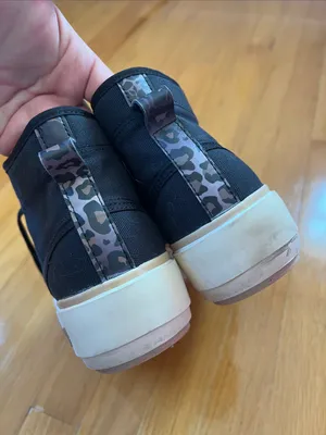 Adidas Nizza Trek Black cheetah print Canvas Platform Sneakers thumbnail 4