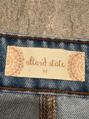 Altar'd State Medium Blue Denim Label Detail thumbnail 5