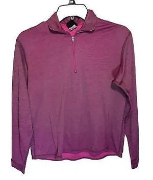 Patagonia Womens Capilene Pink Quarter Zip Pullover Medium‎ thumbnail 1