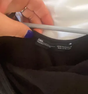Zara Black Fringe Top thumbnail 3