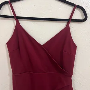 NWT Lulu’s All this Appeal burgundy bodycon midi dress size M thumbnail 3