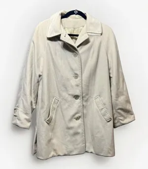 Vintage‎ Veloura Jacket Womens 10 Peacoat Tan Union Made 60s Trench Coat thumbnail 1