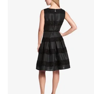 Tommy Hilfiger‎ Metallic Stripe Fit & Flare Dress C26 thumbnail 2