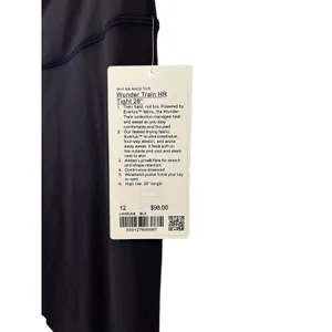 NEW Lululemon Wunder Train HR Tight 28" Size 12 Black Authentic thumbnail 3