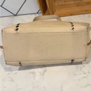 Brighton pebbled beige leather mini tote style D880415 casual everyday use thumbnail 5