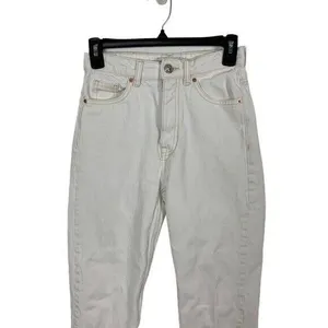 Zara Womens Jeans 00 White High Rise Ankle Skinny Denim Y2K Minimalist thumbnail 2