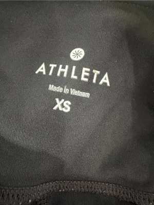 Athleta Black Leggings with Sheer Side Panels thumbnail 3