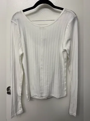 NWT Free People End Game Pointelle Top thumbnail 6