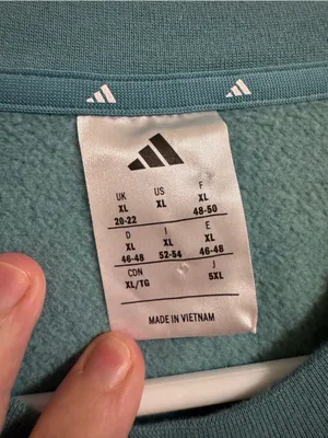 adidas Teal Crewneck Sweatshirt with Small Logo thumbnail 2