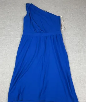 Tommy Bahama Dress Womens Small Blue One Shoulder Maxi Petites‎ Casual Fit thumbnail 1