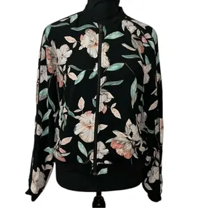 Decree Floral Print Bomber Jacket(Size Medium) thumbnail 2