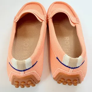 Rothy's The Daily Driver Coral Orange Knit Loafers Shoes Women's Size 7 thumbnail 4