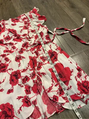 Free People French Quarter Floral Print Mini Wrap Dress Womens Sz S Boho Beach thumbnail 10