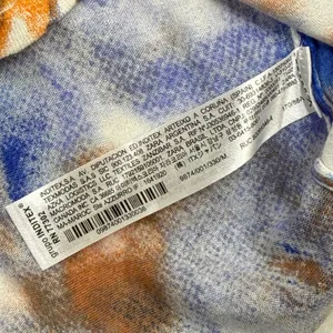 Zara Womens Abstract‎ Watercolor Knit Maxi Dress Blue Orange Strappy Size Medium thumbnail 8