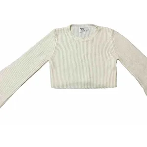 Princess Polly xx Ivory Cream Knit Crop‎ Sweater thumbnail 2