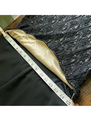 Vintage Elegant Black Lace Top and Skirt Set Two Piece Dress semi Formal thumbnail 8