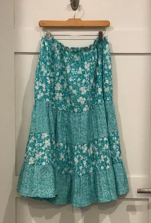 Susan Graver Tiered Skirt thumbnail 1