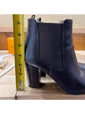 MICHAEL Michael Kors Lottie Chocolate Brown Leather Heeled Ankle Booties Size 8 thumbnail 14