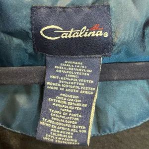 Vintage Y2K Catalina Womens S Windbreaker Jacket Blue Hooded Lightweight Velvet thumbnail 10