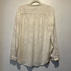 Loft ivory blouse size L thumbnail 5