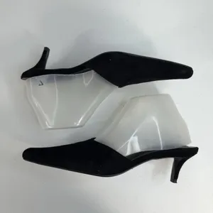 Tony Bianco 7.5 Zubi Black Kitten Heel Square Toe Mule‎ Suede Leather Minimalist thumbnail 4