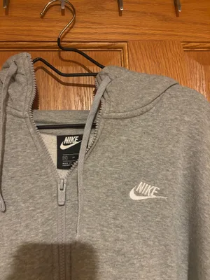 Grey Women’s Nike Hooded Full Zip XL thumbnail 2