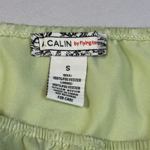 A.CALIN Flying Tomato Sage Green Texture Peplum Top‎ Balloon Sleeve Cottage Core thumbnail 7