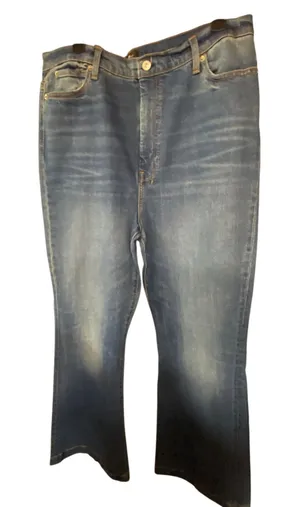 7 For All Mankind Women's Size 34 Ultra High Rise Dojo Jeans Flare Denim NWT thumbnail 1