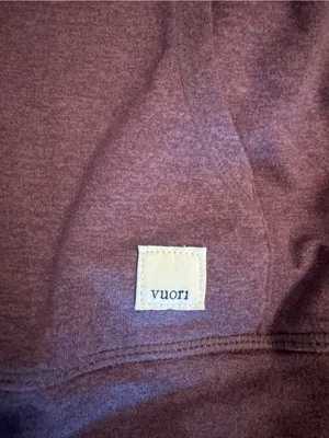 Vuori Women’s Halo Performance Hoodie 2.0 – Fig Heather – Size Small thumbnail 3
