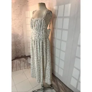 SHEIN Mod NWT Multicolor Floral Lace Trim Smocked Romantic Sundress Size 2XL thumbnail 4