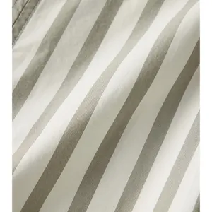 Haven Well Within Organic Cotton Poplin Stripe Tiered‎ Midi Dress Size Large thumbnail 4