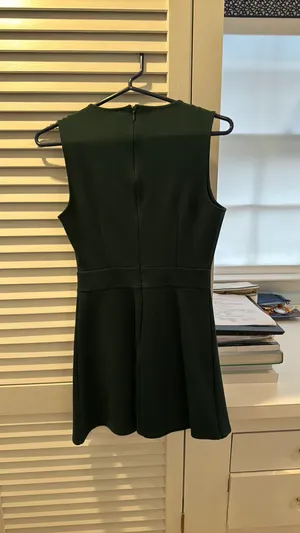 Lulus The Simple Things Forest Green Skater Dress thumbnail 2